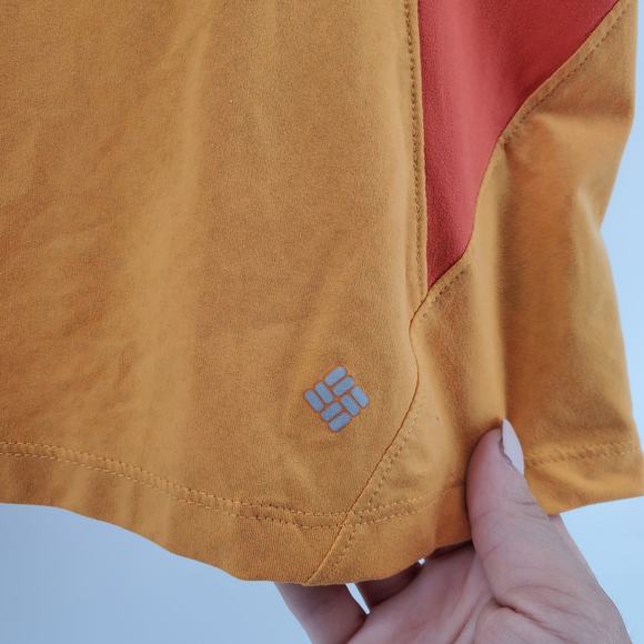 Columbia OMNI Freeze UPF 50 Orange Running Color block Ringer Racerback Tank M - Picture 6 of 10